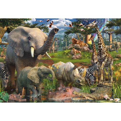 Puzzle Animale sn salbaticie 18000 piese