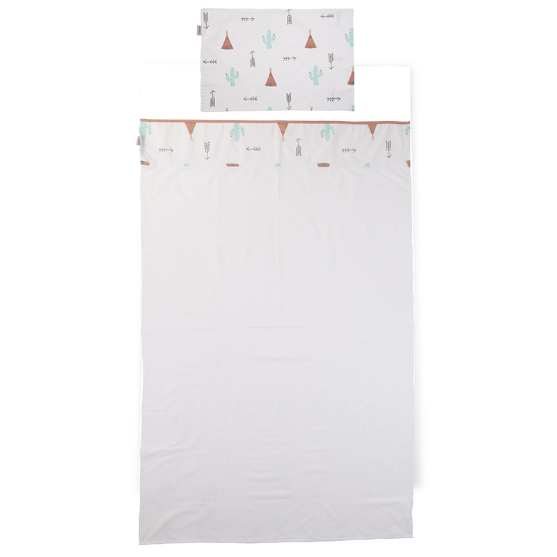 Set cearsaf 100x150 cm si husa de perna dreamy tipi