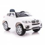 Masinuta electrica cu telecomanda si roti din cauciuc BMW X6 White