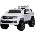 Masinuta electrica cu roti eva si telecomanda 2.4 G VW Amarok Alb