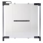 Poarta de siguranta premium pentru scara plexi silver 74-100cm