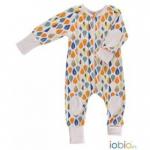 Salopeta din bumbac organic Iobio Forest Tales 74/80