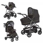 Set Carucior Rapid 4S Plus Trio Caviar/Neon Yellow