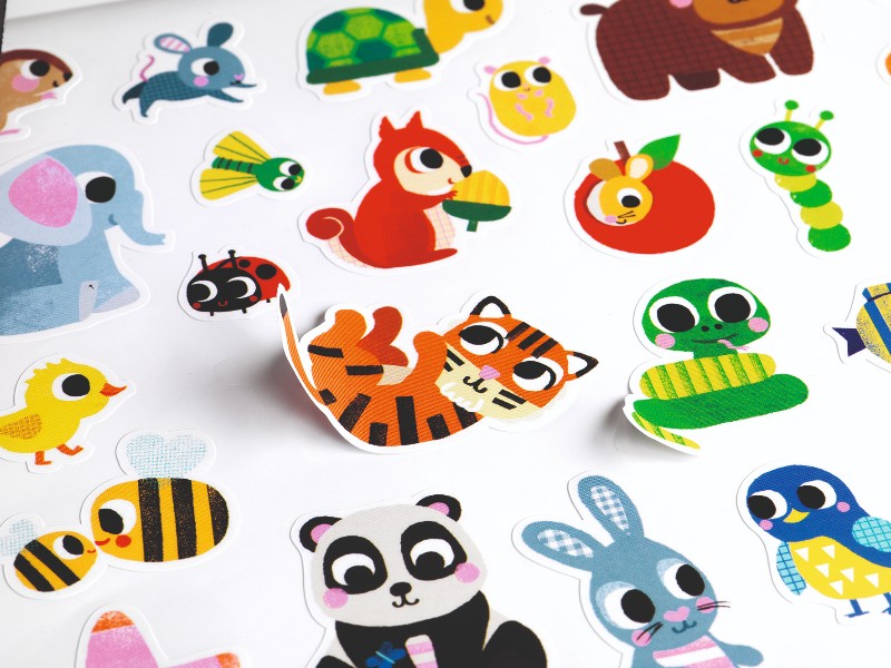 Abtibilduri djeco baby animals 300 buc