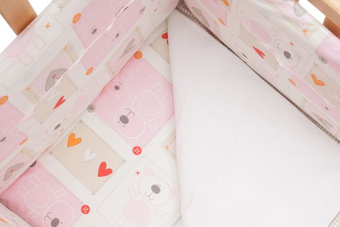 Lenjerie patut bebe 6 piese amy roz