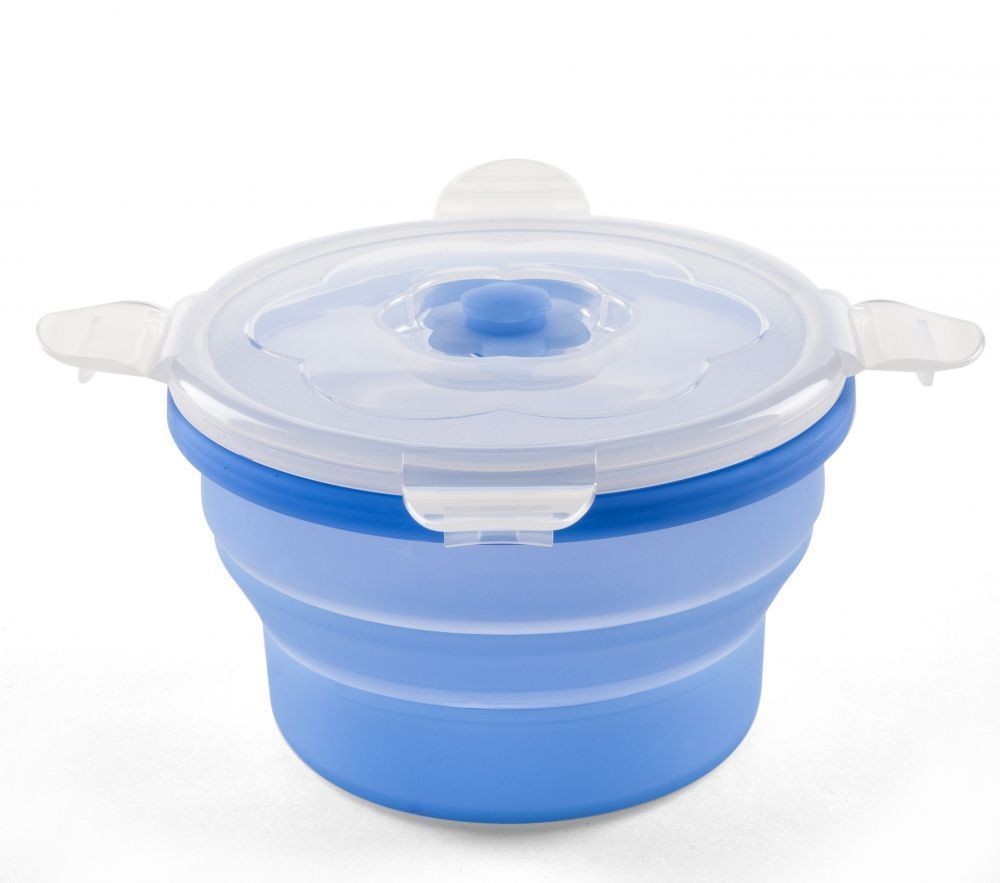 Recipient pliabil din silicon pentru hrana 540 ml 4468 albastru