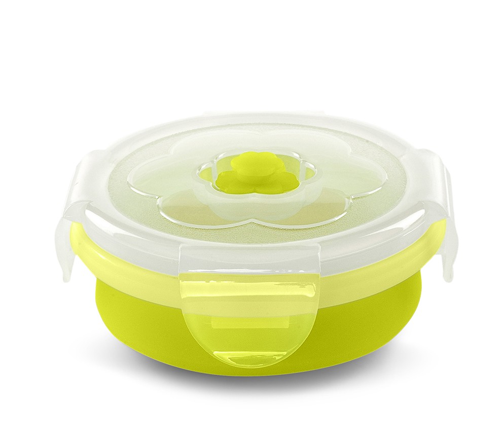 Recipient pliabil din silicon pentru hrana 540 ml 4468 verde
