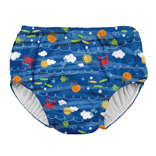 Slip refolosibil pentru inot si antrenament la olita ultimate iplay royal blue sea friends 3t