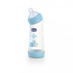Biberon Chicco WellBeing PP in unghi boy 250ml t.s. flux normal 0+luni 0%BPA