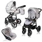 Carucior Crooner Prestige 3 in 1 Vessanti Light Gray