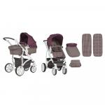 Carucior Sistem Vista landou transformabil Beige & Red