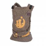 Marsupiu Emeibaby Organic Baby Limited Edition Brown Ochre Cats + Colier mutifunctional Sherbert CADOU