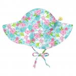 Palarie iPlay SPF 50+ Light Aqua Paradise Flower 0-6 luni