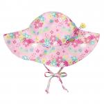 Palarie iPlay SPF 50+ Light Pink Dragonfly Floral 9-18 luni