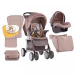 Set Carucior 2 in 1 Foxy cos auto inclus Beige & Yellow Family