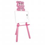 Tablita de scris pentru copii Hippo Pink