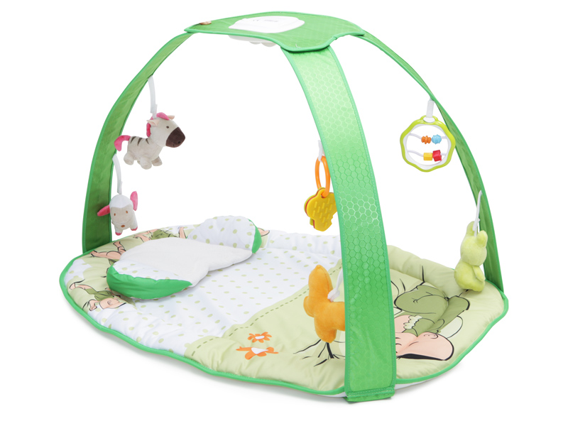 Covoras de joaca cangaroo pastel green forest