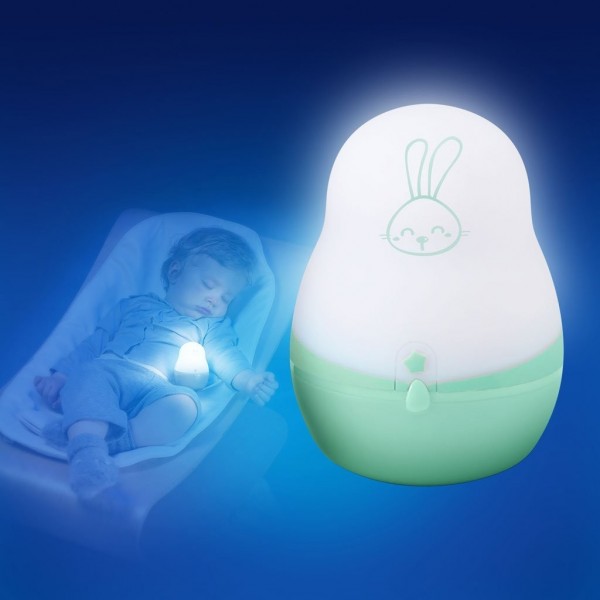 Lampa de veghe Pabobo Super Nomade Rabbit cu LED Camera imagine 2022 protejamcopilaria.ro