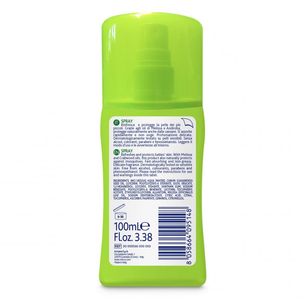 Spray protectie naturala impotriva tantarilor Chicco 100ml 6luni+ 100ML imagine 2022