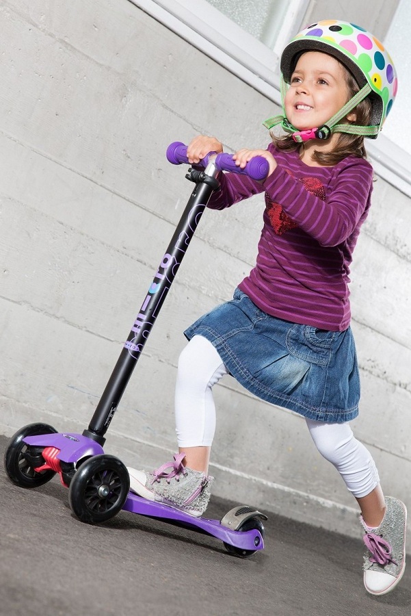 Trotineta maxi micro t-bar purple