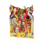 Felicitare 3D Swing Cards dinamica Clowni la circ