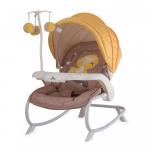Fotoliu balansoar Dream Time cu masuta si carusel Beige & Yellow My Baby