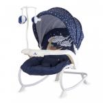Fotoliu balansoar Dream Time cu masuta si carusel Blue Good Night Bear