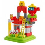 Jucarie Chicco App set 70 piese constructie 3D Statia de pompieri