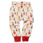Pantaloni Salvari din bumbac organic Little Green Radicals Brushed Tiger 1-2 ani