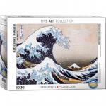 Puzzle 1000 piese Marele Val din Kanagawa de Katzushika Hokusai