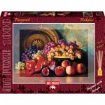 Puzzle 1000 piese Parfumat Figs, pomegranates and brass plate
