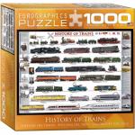 Puzzle 1000 piese History of Trains (mic)