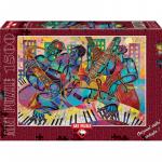 Puzzle 1500 piese Jazz Modern Larry Poncho Brown