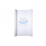 Saltea de infasat cu spate intarit si margini de protectie 50x70 cm Teddy Bear Blue