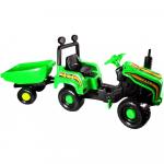 Tractor cu pedale si remorca Mega Farm green