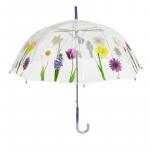 Umbrela transparenta automata baston 2 modele flori Perletti
