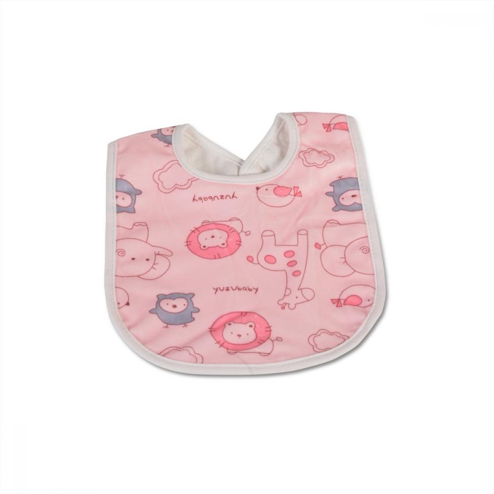Bavetica impermeabila din bumbac puppy pink