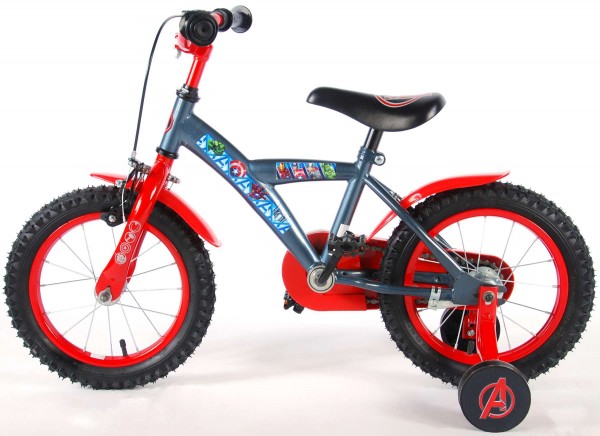 Bicicleta copii Volare cu roti ajutatoare 14 inch Avengers ajutatoare imagine 2022 protejamcopilaria.ro