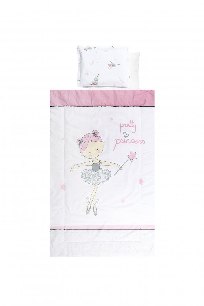 Set lenjerie pat bumbac ranforce 4 piese ballet