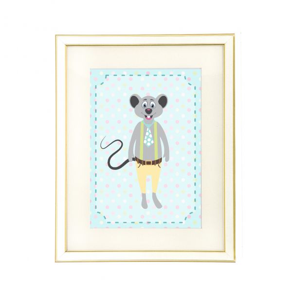Set tablouri cu rama polka dots friends