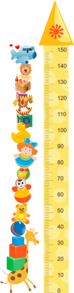 Sticker decorativ metru toys 46 x 183 cm