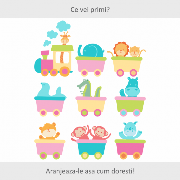 Sticker decorativ sa ne plimbam 120 x 150 cm