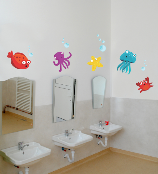 Sticker decorativ viata marina 131 x 70 cm