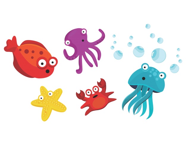 Sticker decorativ viata marina 94 x 50 cm