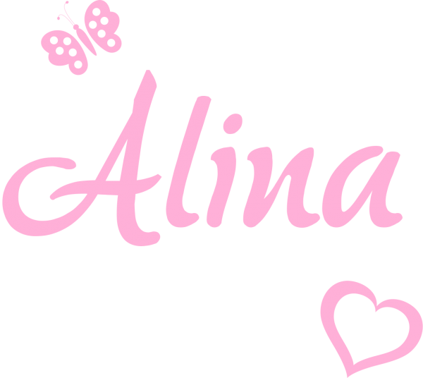 Sticker nume fetita 40 x 60 cm