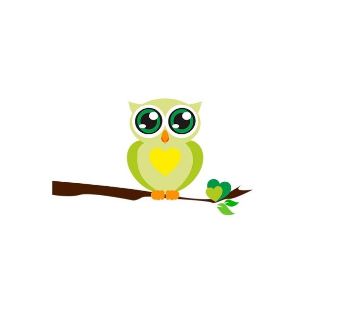 Sticker perete copii bufnita 96 x 55 cm
