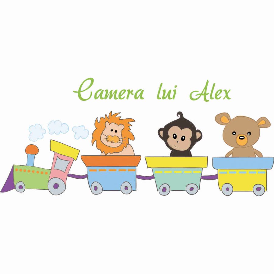 Sticker perete copii camera baietel 120 x 53 cm