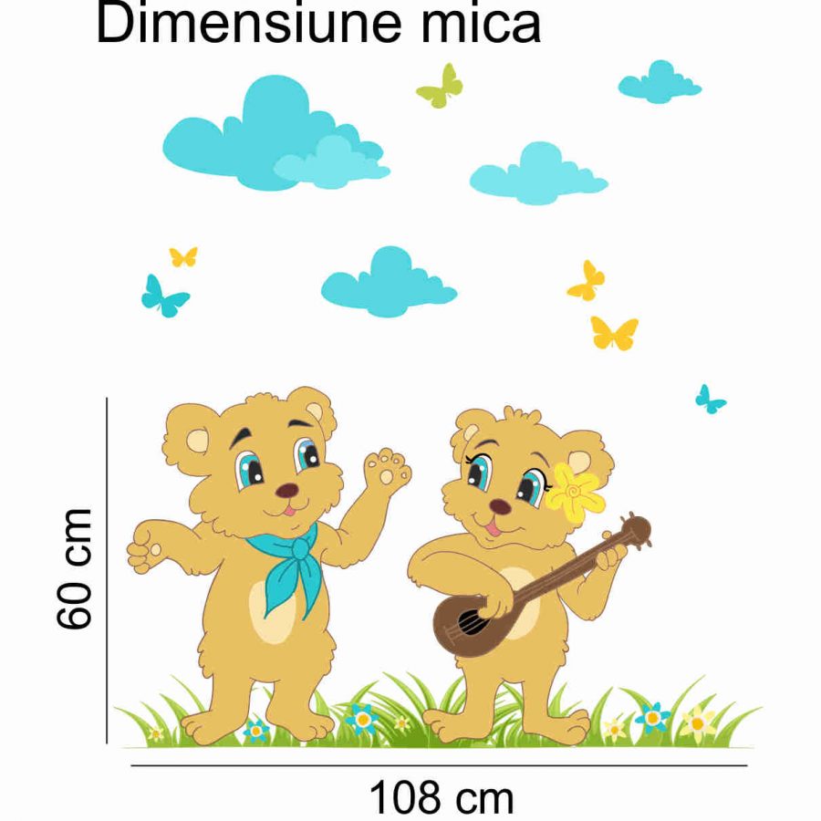 Sticker perete copii cantaretii 108 x 80 cm