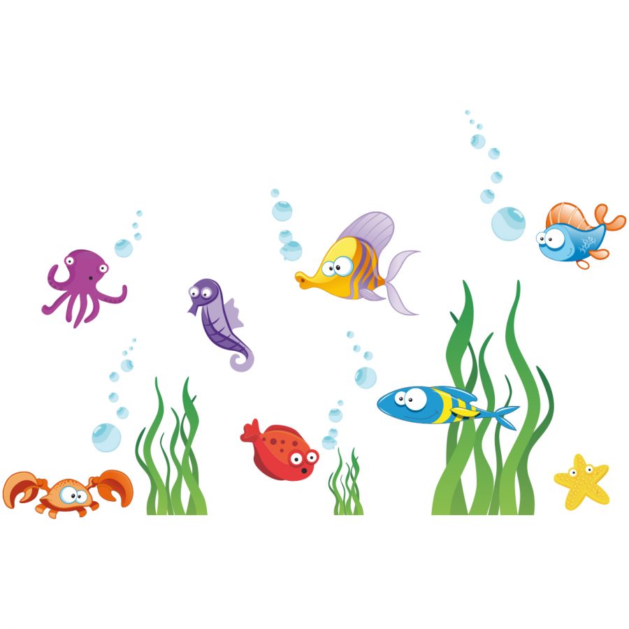 Sticker perete copii pestisori 80 x 83 cm