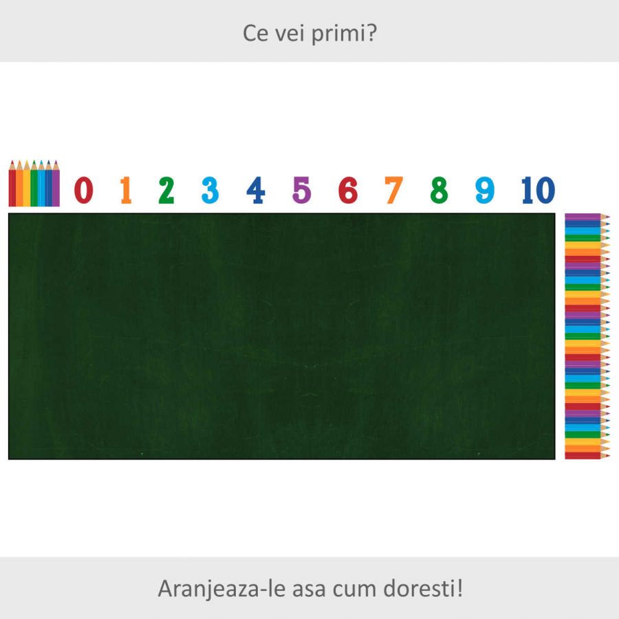Sticker perete copii scriem frumos 110 x 55 cm